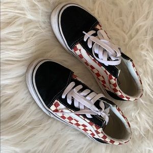 Red Checkered Vans